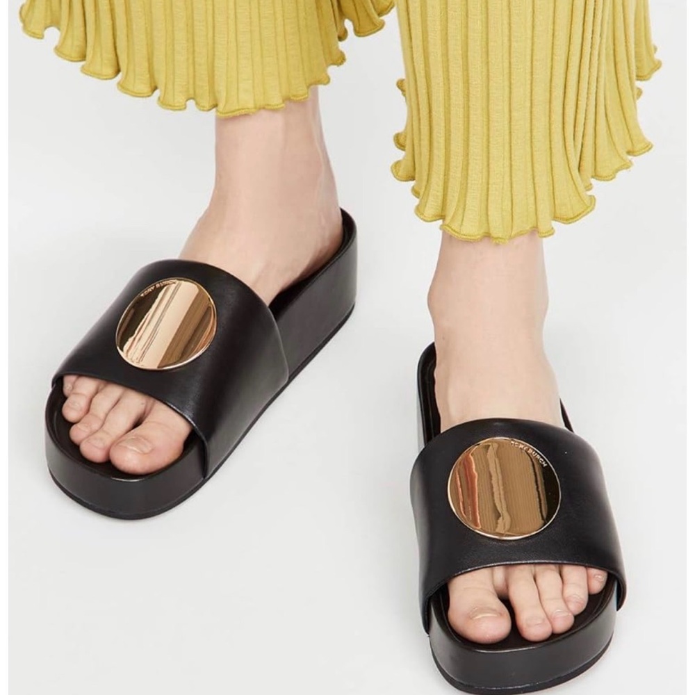 New Tory Burch Patos Slide Sandals - Picture 8 of 8